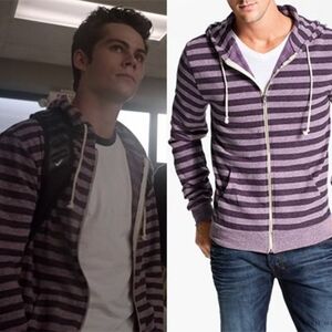 Purple Zip Up Hoodie by Threads 4 Thought